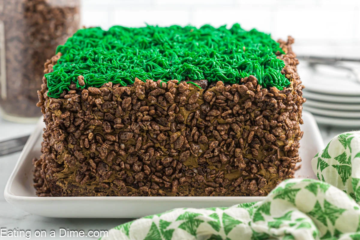 minecraft birthday cake